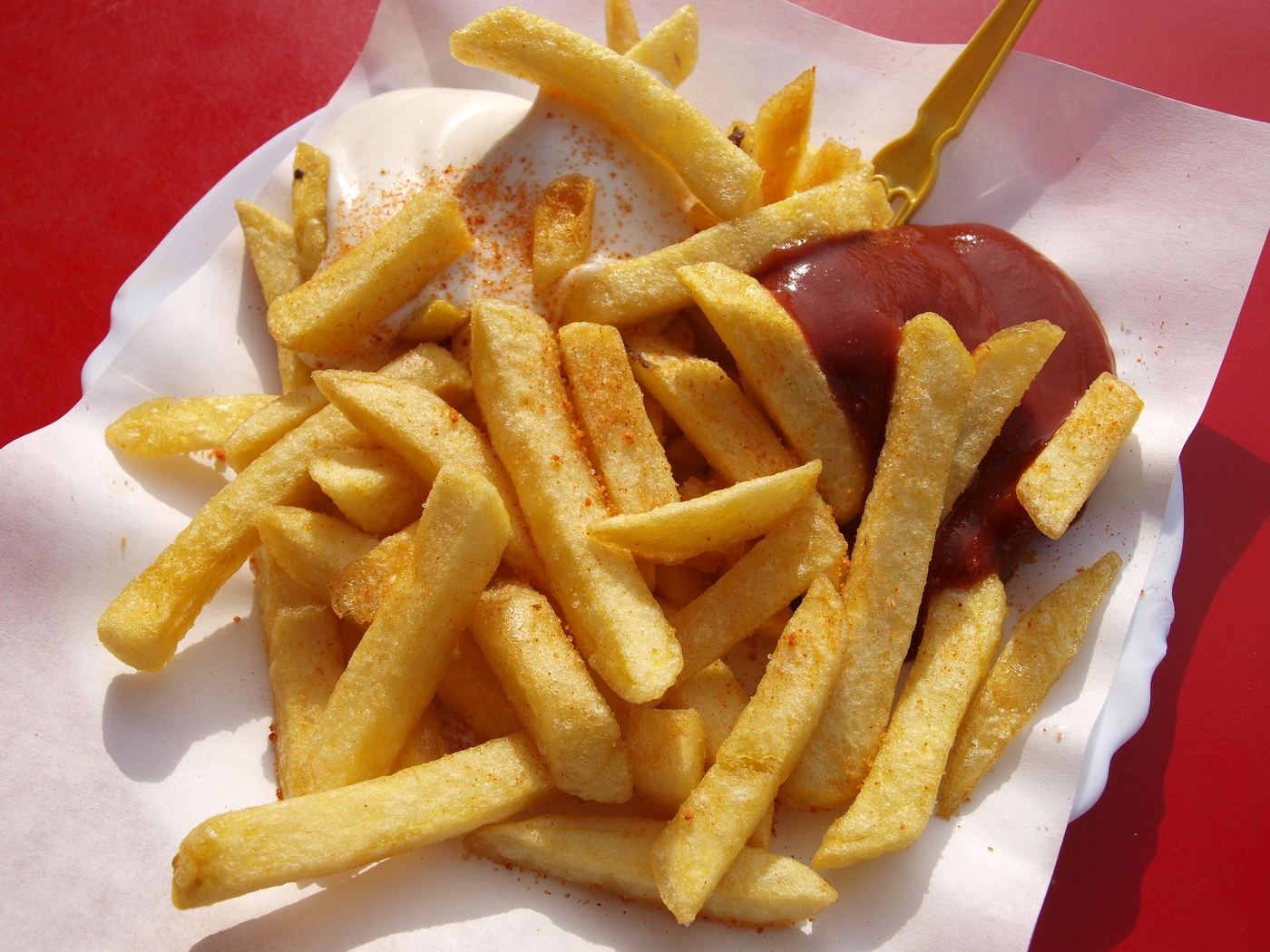 Barquette de frites du snack